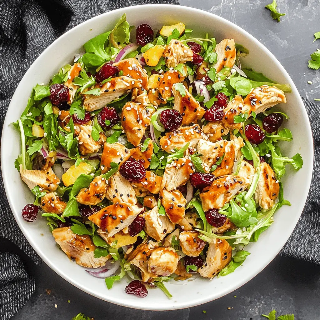 Easy Asian Chicken Cranberry Salad Recipe