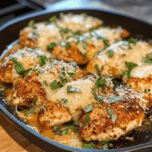 This Blackstone Garlic Parmesan Chicken is a quick and easy dinner option that's bursting with flavor! Juicy chicken breasts are seasoned with garlic and topped with a rich parmesan crust, all cooked to perfection on your Blackstone grill. Perfect for weeknight meals or outdoor gatherings! Save this recipe for your next BBQ or family dinner!