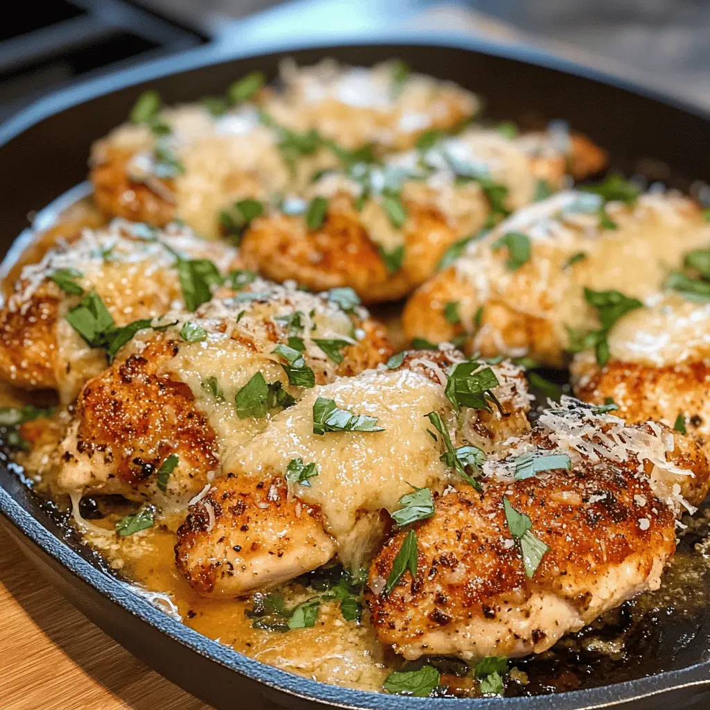 This Blackstone Garlic Parmesan Chicken is a quick and easy dinner option that's bursting with flavor! Juicy chicken breasts are seasoned with garlic and topped with a rich parmesan crust, all cooked to perfection on your Blackstone grill. Perfect for weeknight meals or outdoor gatherings! Save this recipe for your next BBQ or family dinner!