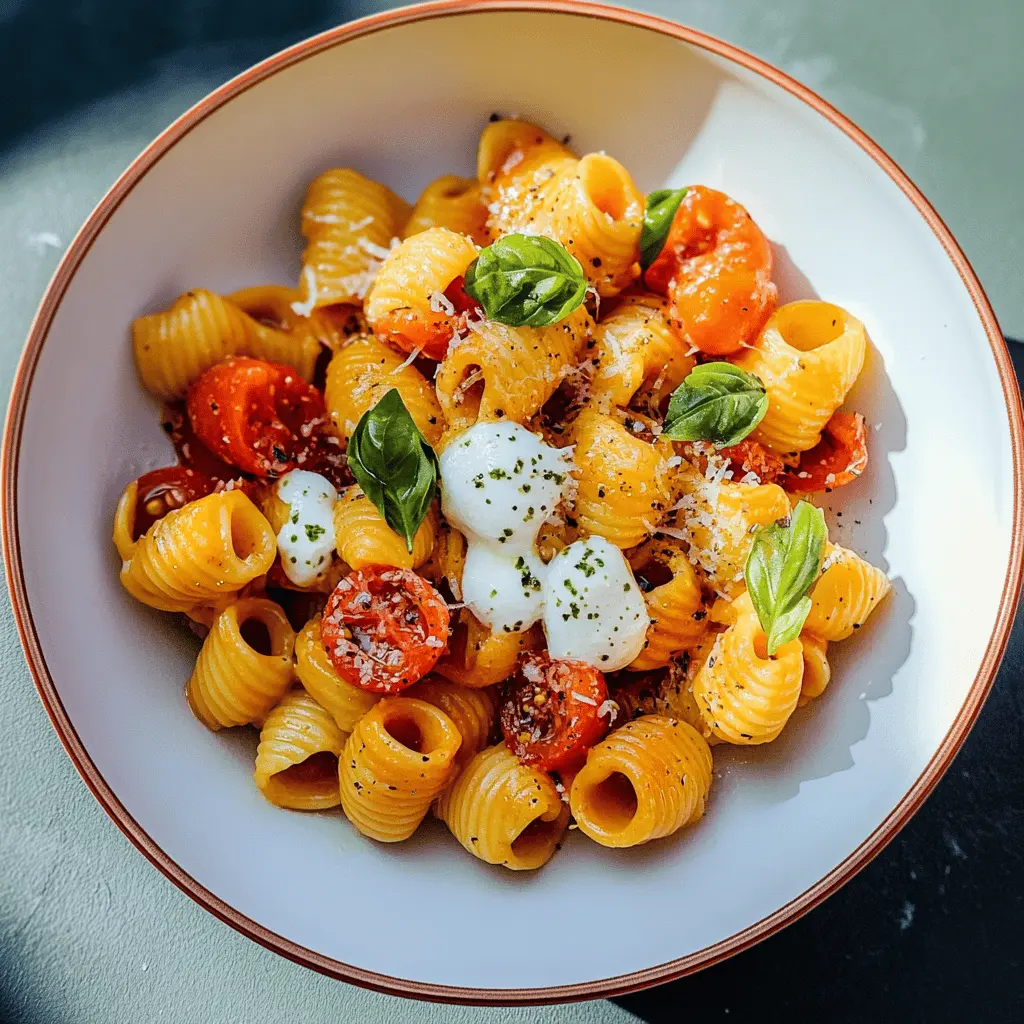 Looking for a quick and fresh dinner idea? This Cherry Tomato and Basil Pasta is bursting with vibrant flavors! Made with ripe cherry tomatoes, fragrant basil, and a hint of garlic, it's the perfect dish for warm evenings or a casual get-together. Save this recipe for your next family meal or potluck, and enjoy a taste of summer anytime!