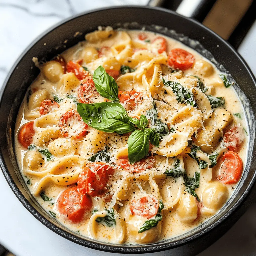 Creamy Basil Tomato Pasta is the perfect weeknight dinner that combines fresh flavors with comforting creaminess. This dish features al dente pasta tossed in a luscious tomato sauce, vibrant basil, and creamy goodness that will delight your taste buds. Perfect for family dinners or casual gatherings, save this recipe and add a touch of Italian warmth to your table!