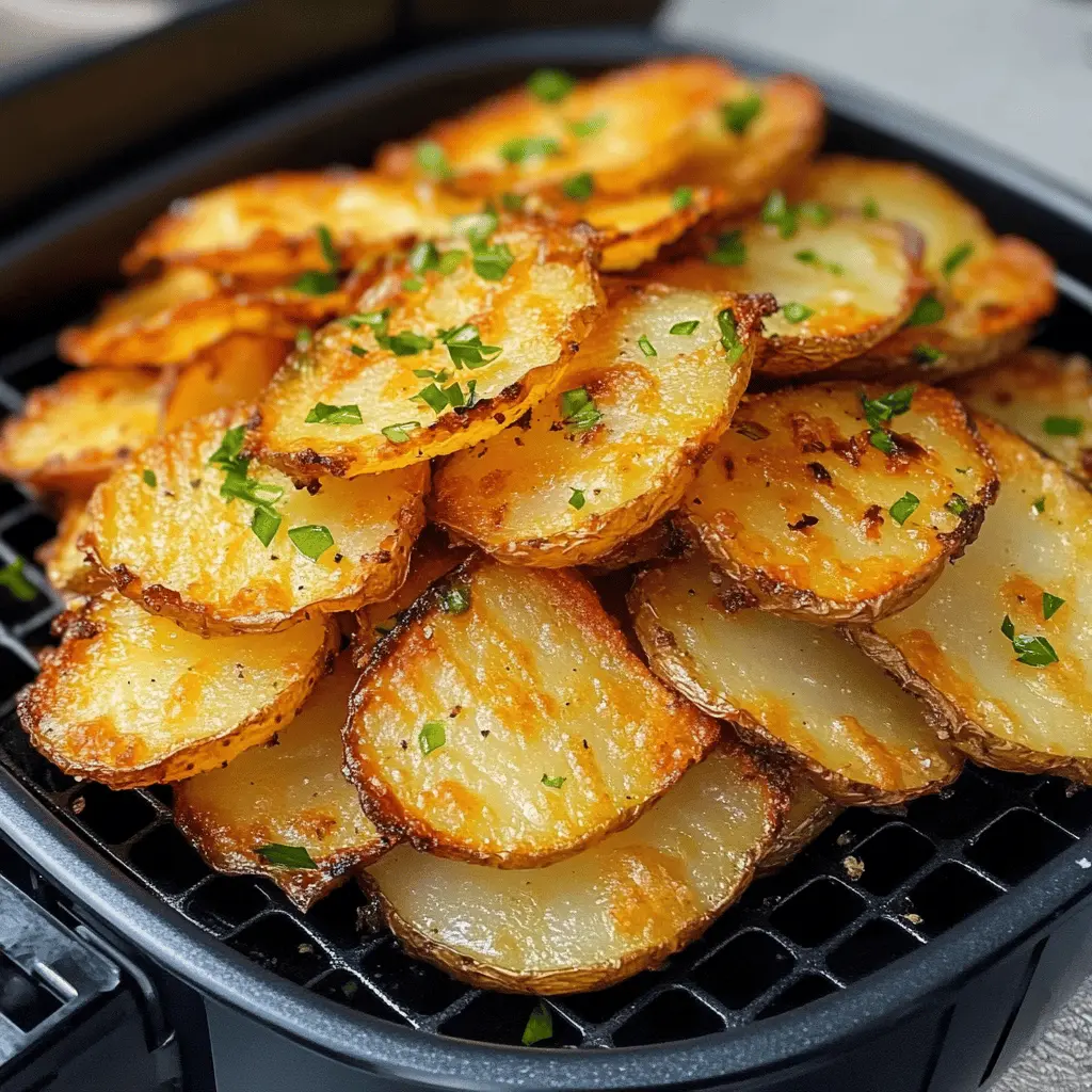 Crispy sliced potatoes in the air fryer are a delightful treat that everyone will love! This simple recipe features perfectly seasoned potato slices that turn golden brown and crispy without the extra oil. Ideal as a snack, side dish, or even a party appetizer. Save this pin now so you can make these delicious crispy potatoes any time you want!