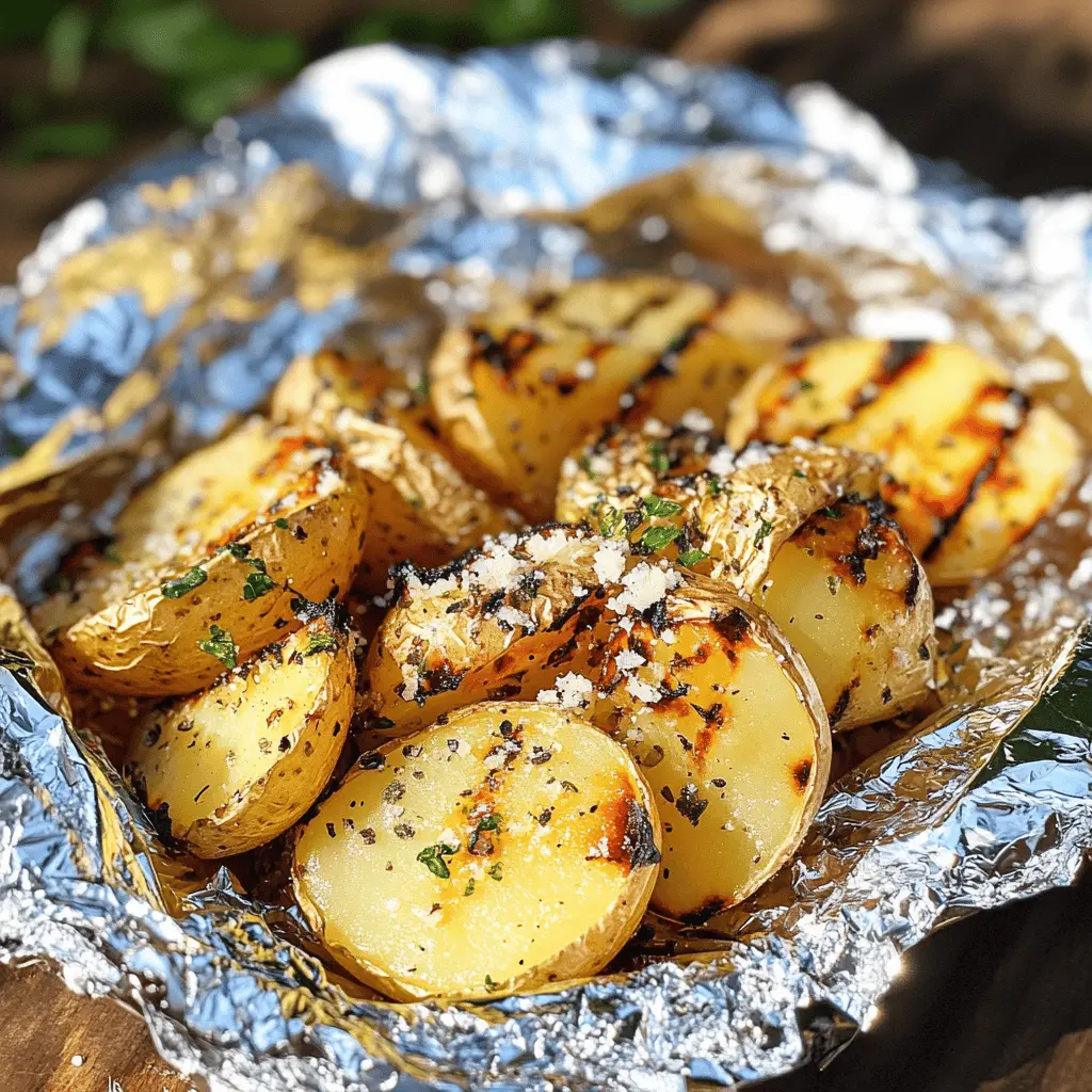 Craving a side dish that’s bursting with flavor? Try these Garlic Herb Grilled Potatoes in Foil! Simple to prepare, each bite is packed with garlic, fresh herbs, and smoky goodness. Perfect for summer barbecues or family dinners. Don’t forget to save this recipe for your next outdoor gathering! 🍽️✨