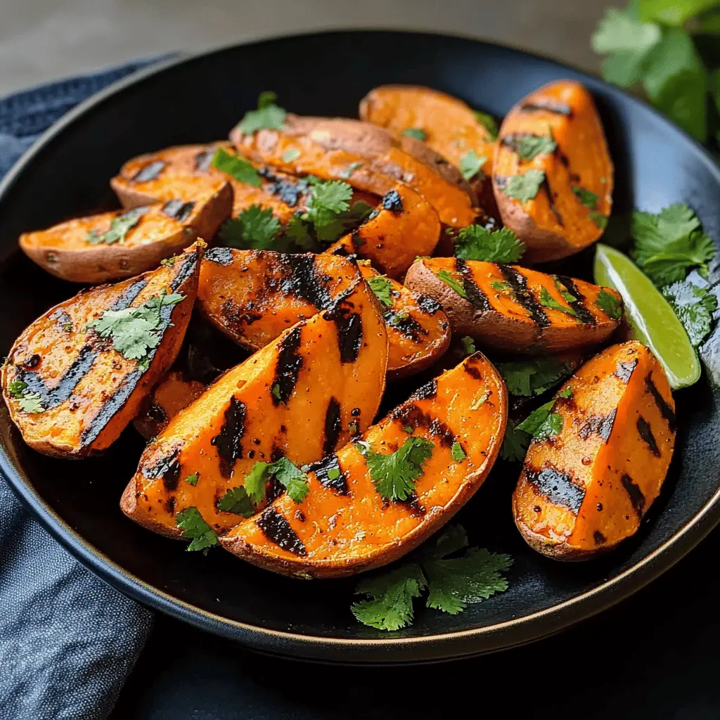 Get ready to brighten up your meals with these Grilled Cilantro-Lime Sweet Potatoes! Bursting with vibrant flavors and the perfect blend of zesty lime and fresh cilantro, this dish is a delightful side that complements any entrée. Perfect for barbecues or dinner gatherings, save this recipe for a healthy and delicious addition to your table!