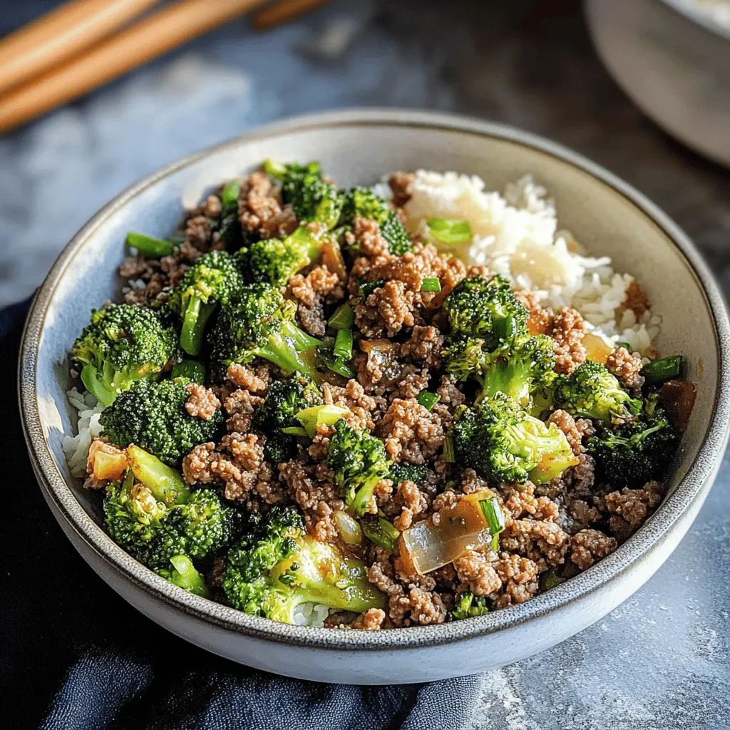 Get ready for a deliciously simple dinner with this Ground Beef and Broccoli recipe! Packed with tender beef and vibrant broccoli, this dish is not only quick to make but also full of flavor. Perfect for a weeknight meal or serving over rice for a full feast. Save this recipe for an easy go-to that your family will love!