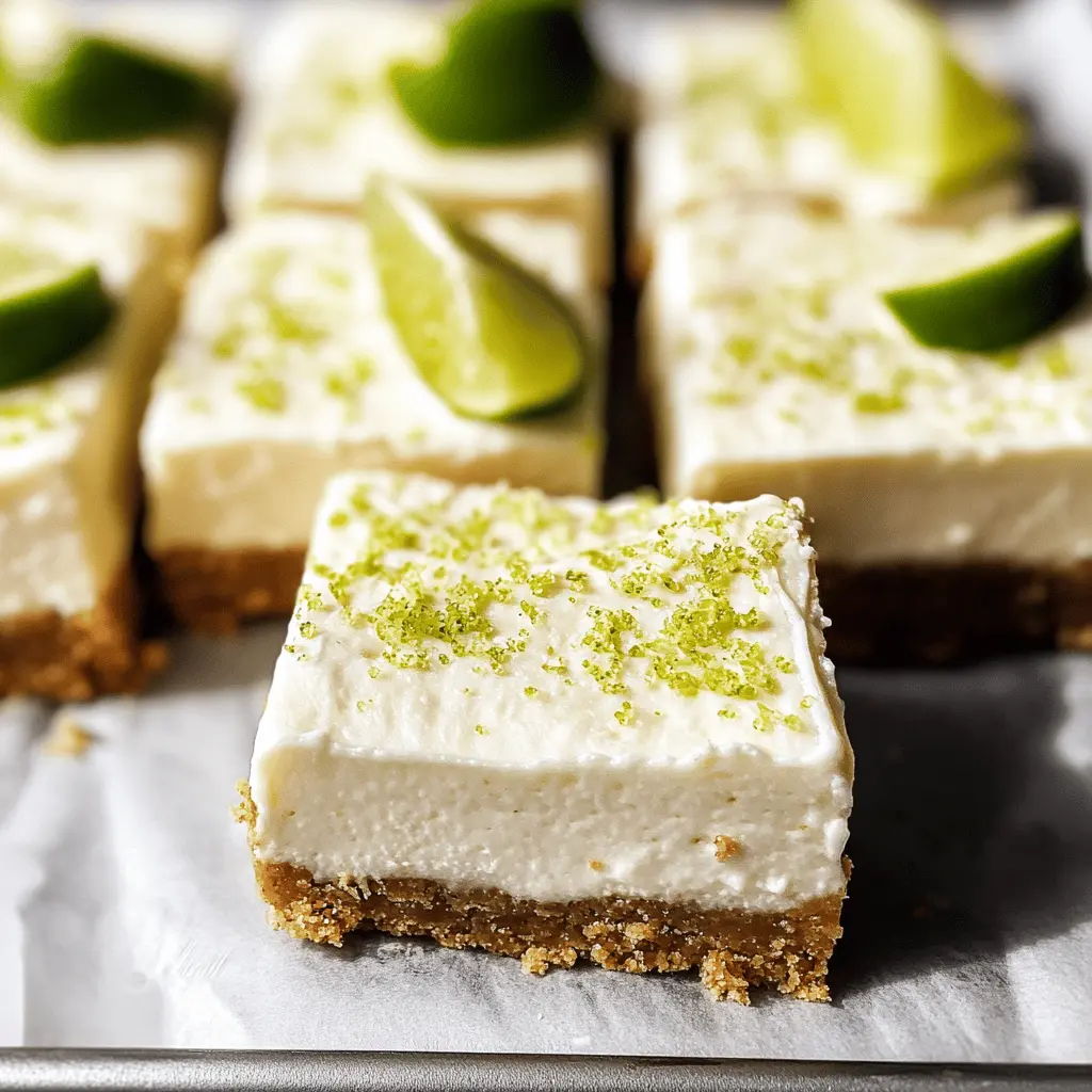 Treat yourself to a slice of sunshine with these delightful Key Lime Pie Bars! Bursting with zesty lime flavor and a buttery crust, they're the perfect balance of sweet and tart. Ideal for gatherings or a refreshing dessert at home, make sure to save this recipe for your next baking adventure! 🍈✨
