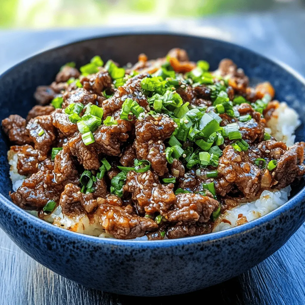This Korean Beef recipe is quick, delicious, and packed with flavor! With tender strips of beef marinated in a sweet and savory blend of soy sauce, garlic, and sesame oil, you'll love its authentic taste. Perfect for busy weeknights or a fun dinner with friends. Save this recipe and enjoy it any time you need a tasty meal!