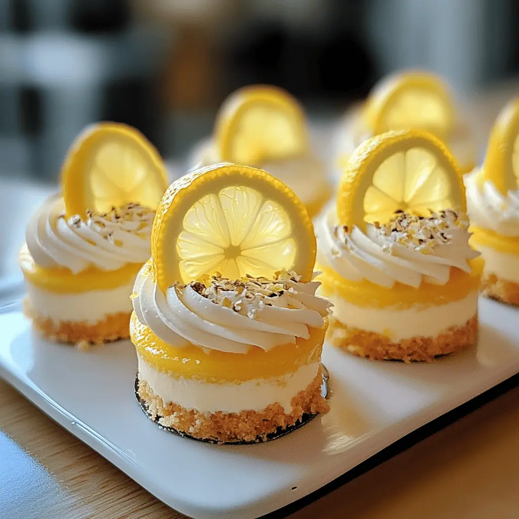 Brighten your dessert table with these delightful Mini Lemon Cheesecakes! These individual treats combine a creamy lemon filling with a buttery crust, making them the perfect balance of tangy and sweet. Ideal for parties, picnics, or a refreshing finish to any meal. Don’t forget to save this recipe for your next gathering!