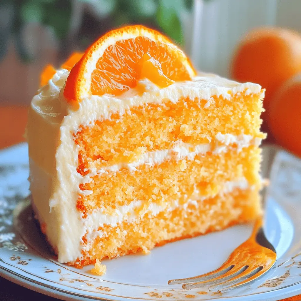 Treat yourself to a slice of sunshine with this delightful Orange Creamsicle Cake! Bursting with zesty orange flavor and creamy frosting, it's a perfect dessert for summer gatherings or birthdays. This easy-to-make cake combines the flavors of classic creamsicles that everyone loves. Save this recipe to impress your friends and family at your next get-together!