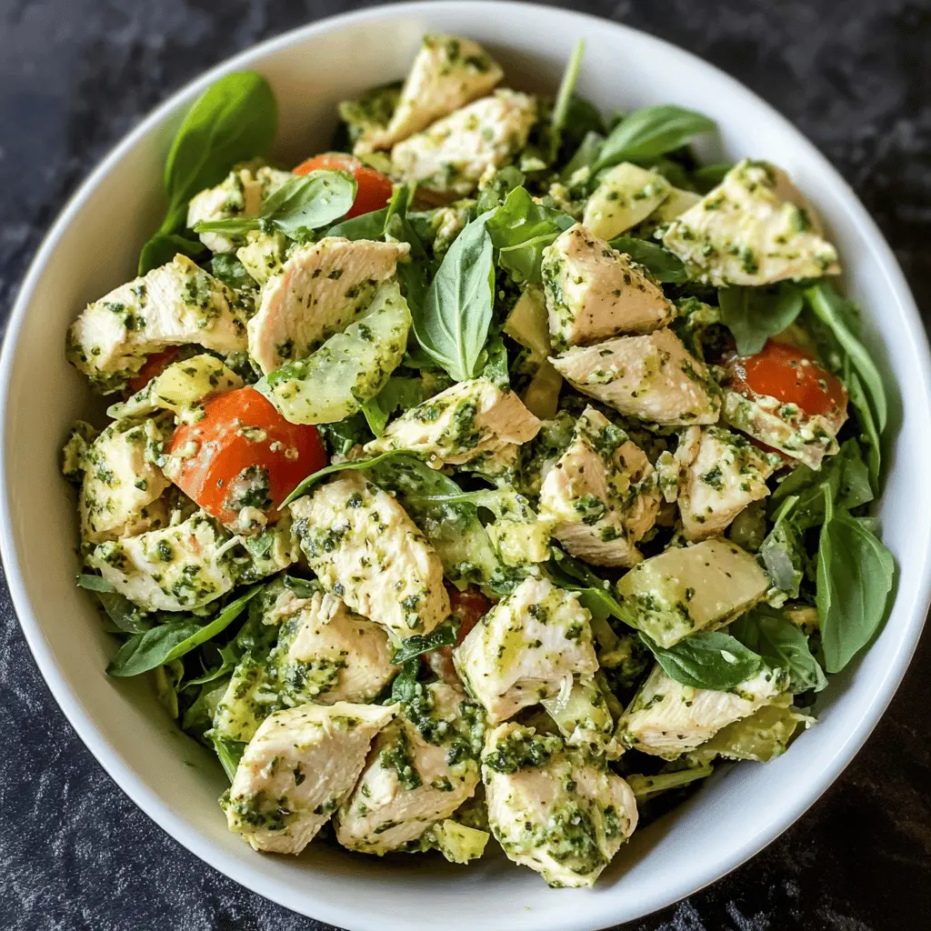 Easy Pesto Chicken Salad Recipe