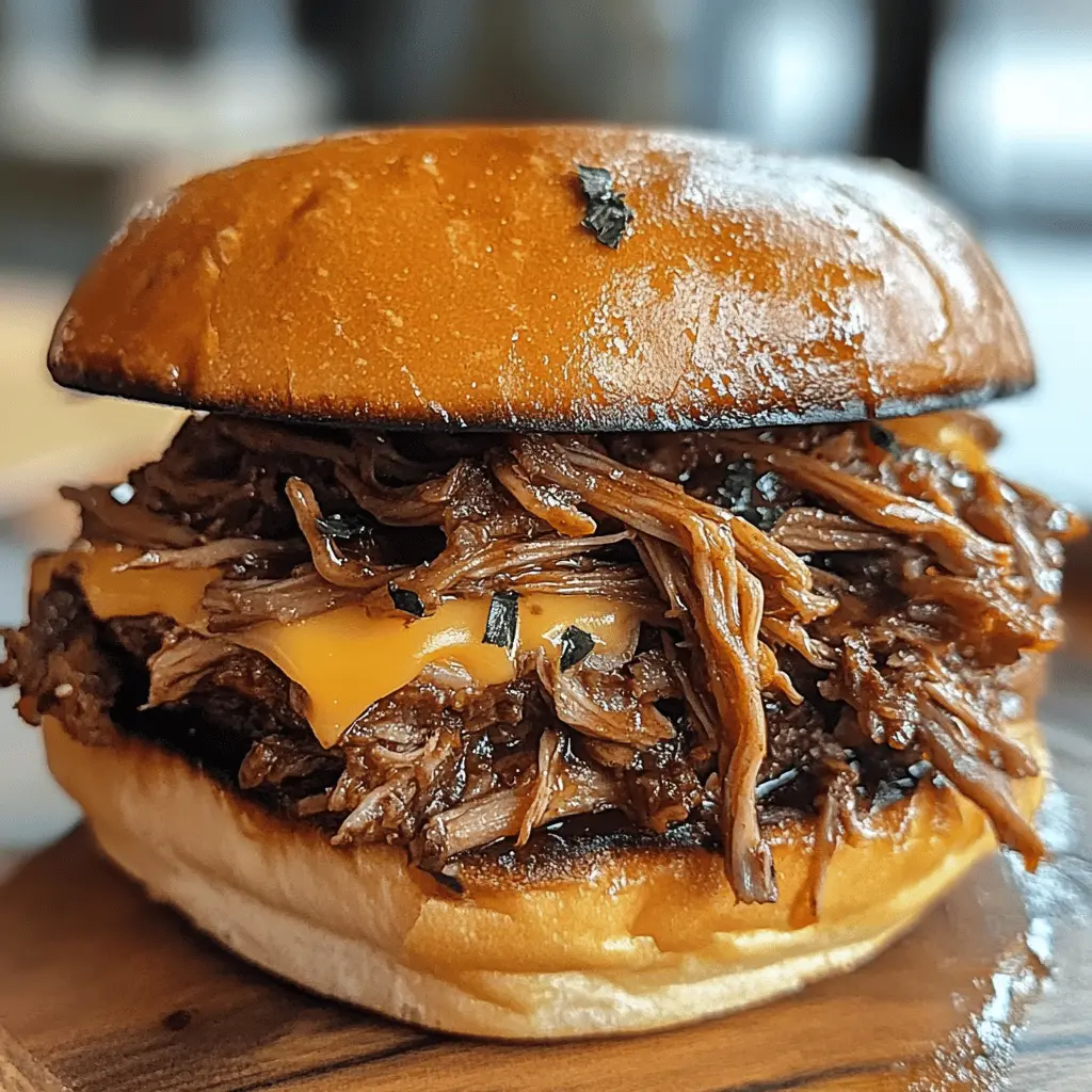 This Pulled Beef Sandwich recipe packs a hearty punch! Slow-cooked beef in a savory blend of spices creates the ultimate comfort food. Perfect for game days, summer barbecues, or a cozy dinner at home. Don’t forget to save this recipe so you can share these delicious sandwiches with family and friends anytime!