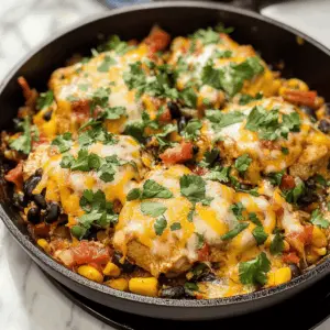This Santa Fe Chicken Skillet brings bold flavors to your dinner table in just one pan! Juicy chicken, colorful bell peppers, and zesty spices create a hearty meal that's perfect for busy weeknights. Save this recipe for a delightful family feast or a quick meal prep option! Enjoy the taste of the Southwest tonight!