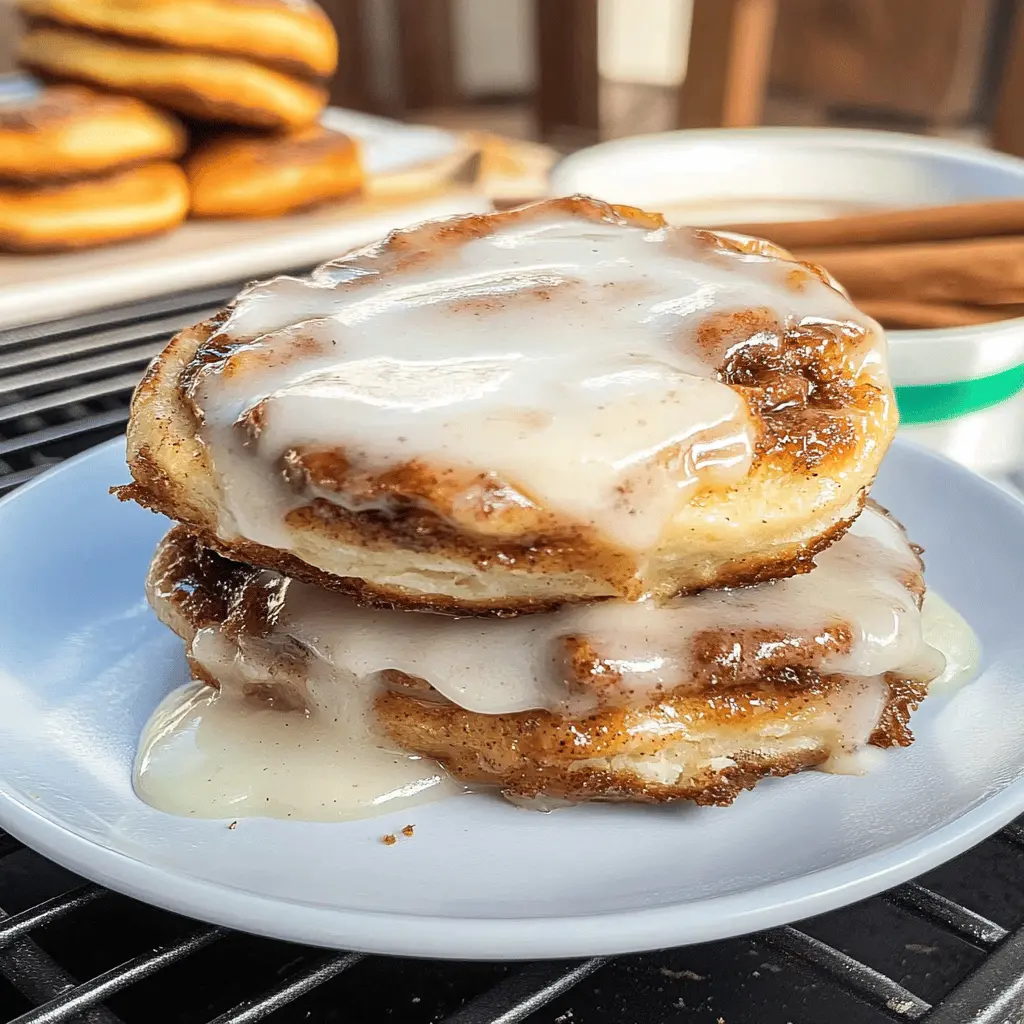 These Smashed Blackstone Cinnamon Rolls are a delightful treat for breakfast or dessert! Fluffy, sweet rolls topped with a creamy glaze bring comfort in every bite. Perfect for brunch gatherings or a cozy family morning, this easy recipe guarantees smiles. Don't forget to save this pin for your next baking adventure!