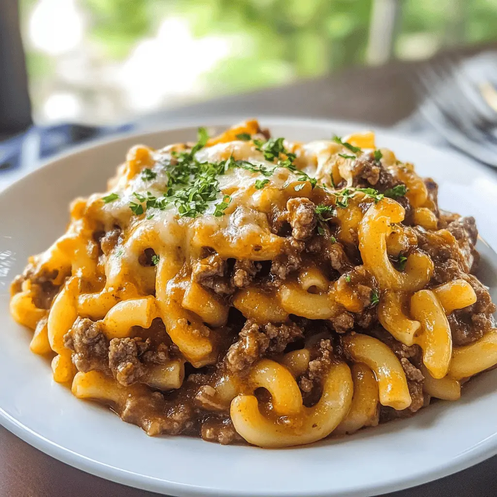 Skip the can and make your own Beefaroni at home! This easy recipe combines tender ground beef, pasta, and a flavorful tomato sauce, bringing comfort food to your table in no time. Perfect for busy weeknights or a cozy family meal, you'll want to save this one for future tasty dinners!