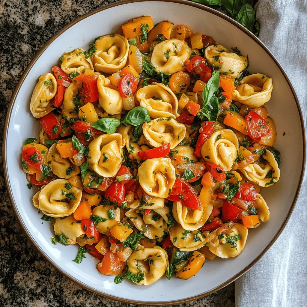 This Tortellini with Sautéed Vegetables is a quick and delicious meal that brings vibrant colors and flavors to your table. Featuring fresh herbs, zucchini, bell peppers, and bubbling cheese-filled tortellini, it's a perfect dish for any night of the week or a cozy gathering. Save this recipe for an easy dinner or a tasty side dish that everyone will love!