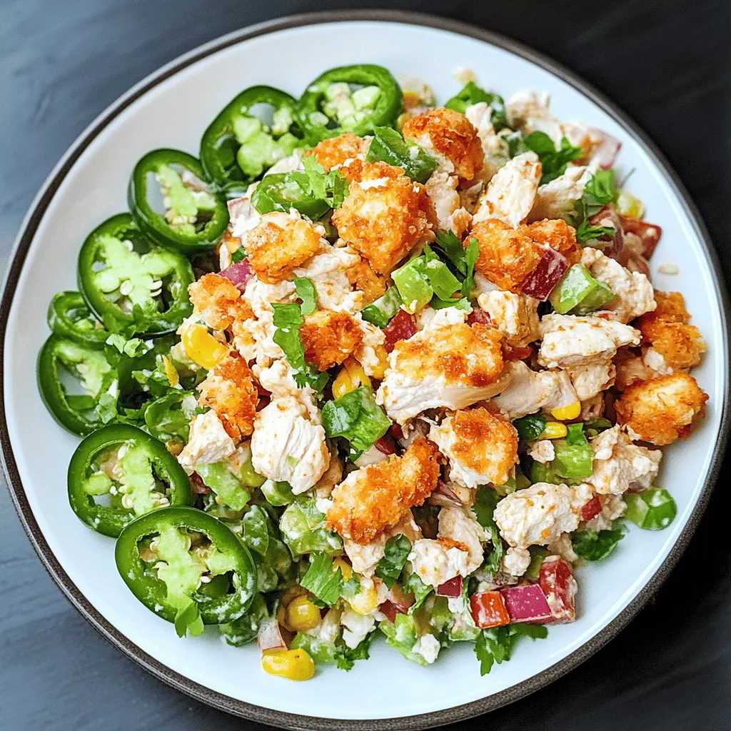 Easy Jalapeno Popper Chicken Salad Recipe