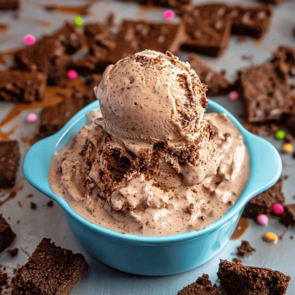 Easy Brownie Batter Ice Cream Recipe