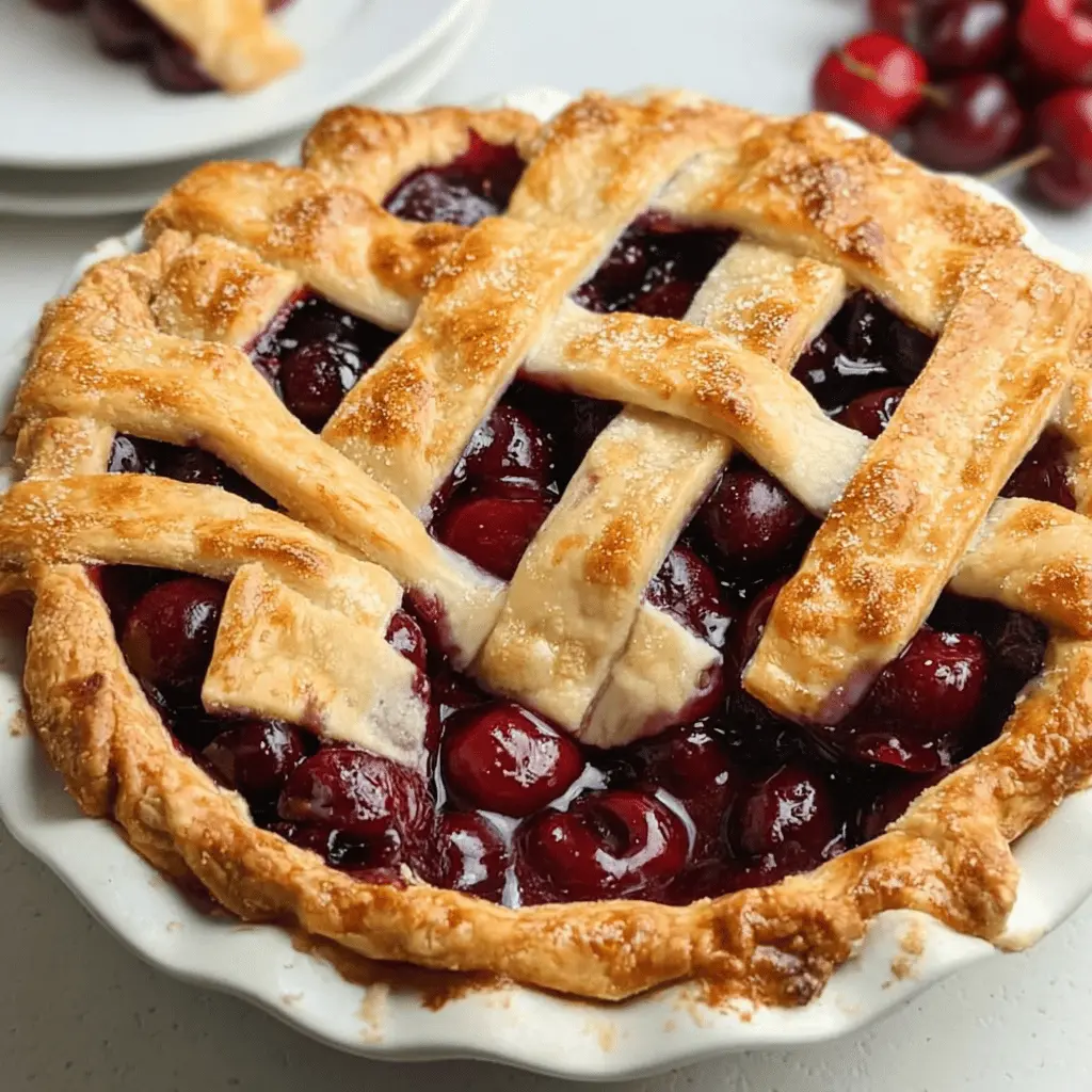 Easy Grandma’s Sweet Cherry Pie Recipe