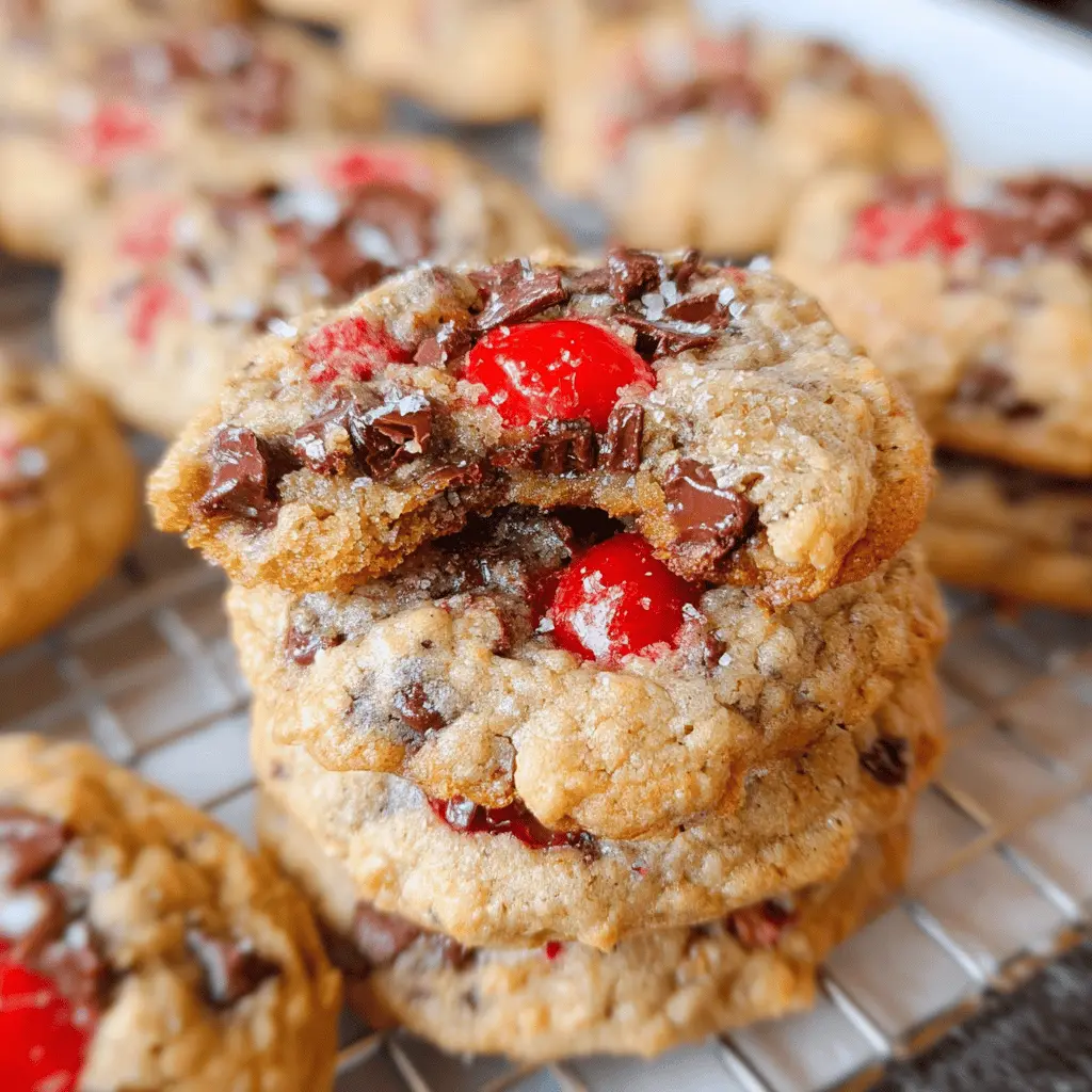 Easy Maraschino Cherry Chocolate Chip Cookies