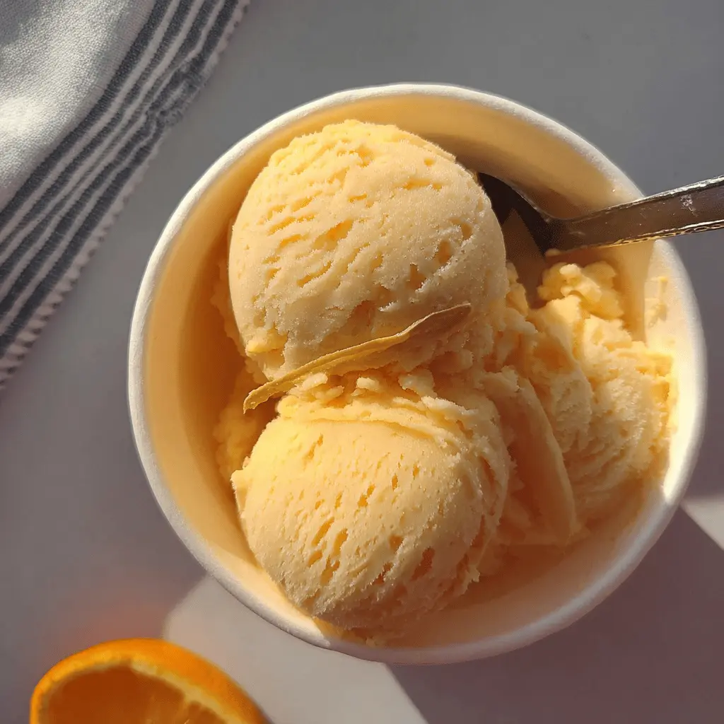 Easy Homemade Orange Sherbet Recipe by Alton Brown