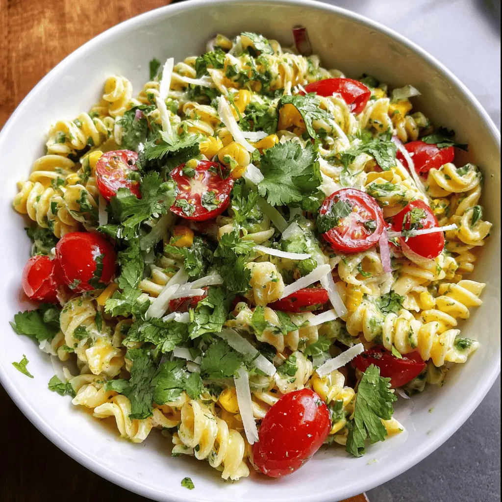 Easy Cilantro Lime Pasta Salad Recipe