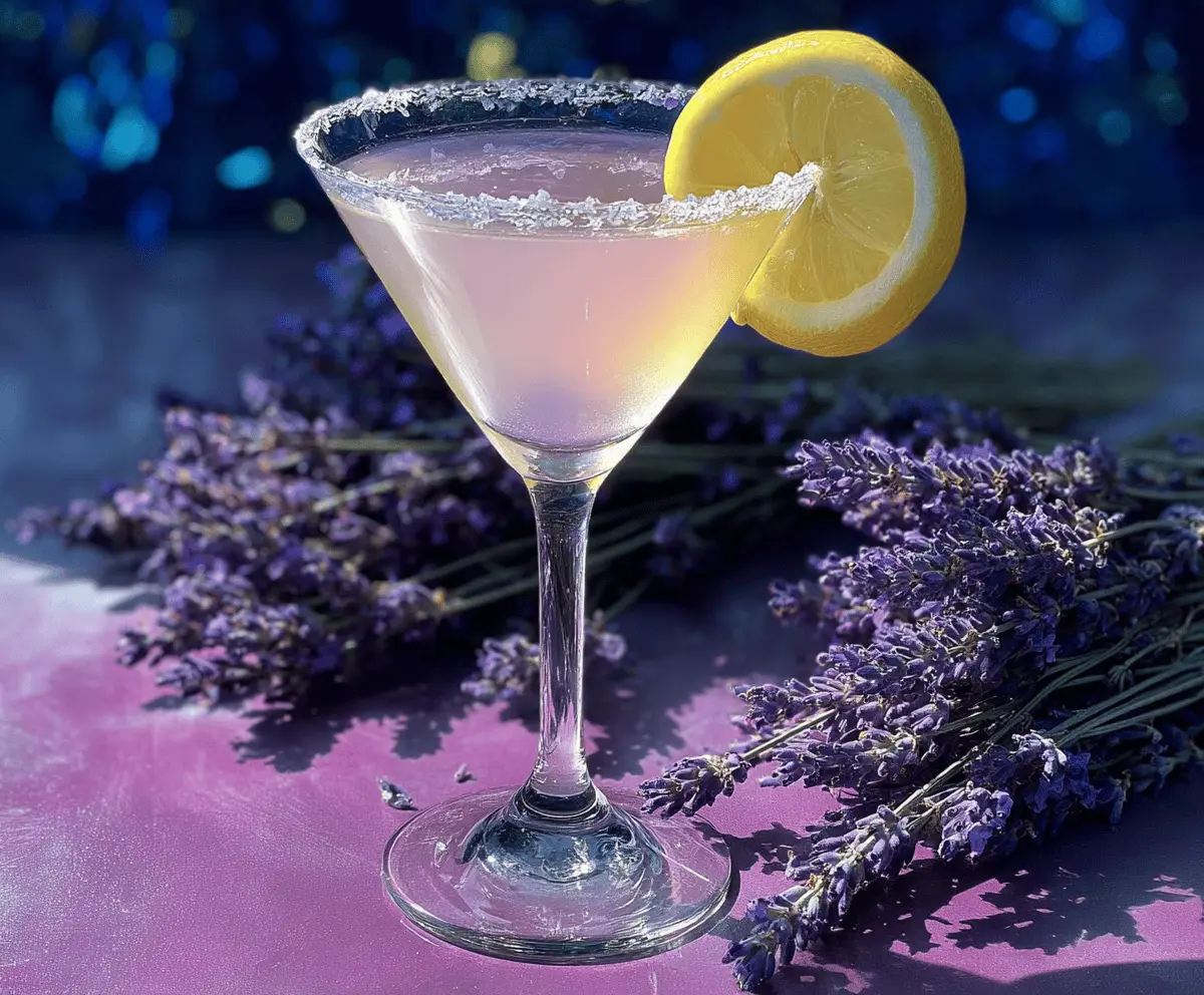 Easy Lavender Lemon Drop Martini Recipe