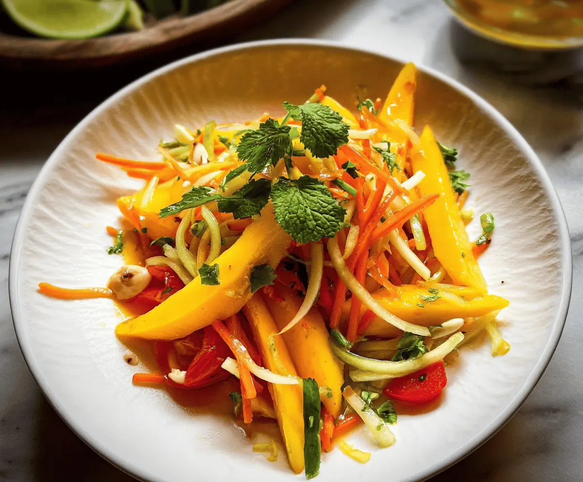 Easy Sweet and Spicy Thai Mango Salad Recipe