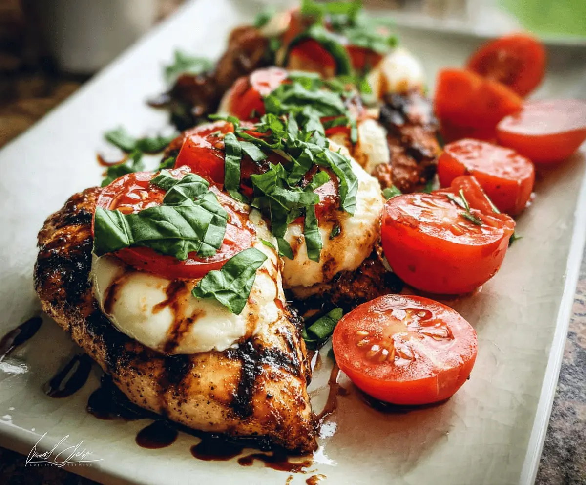 Easy Grilled Chicken Caprese Recipe
