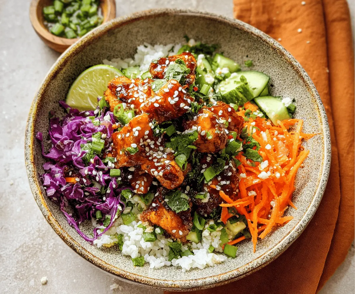 Easy Hot Honey Chicken Bowls Recipe
