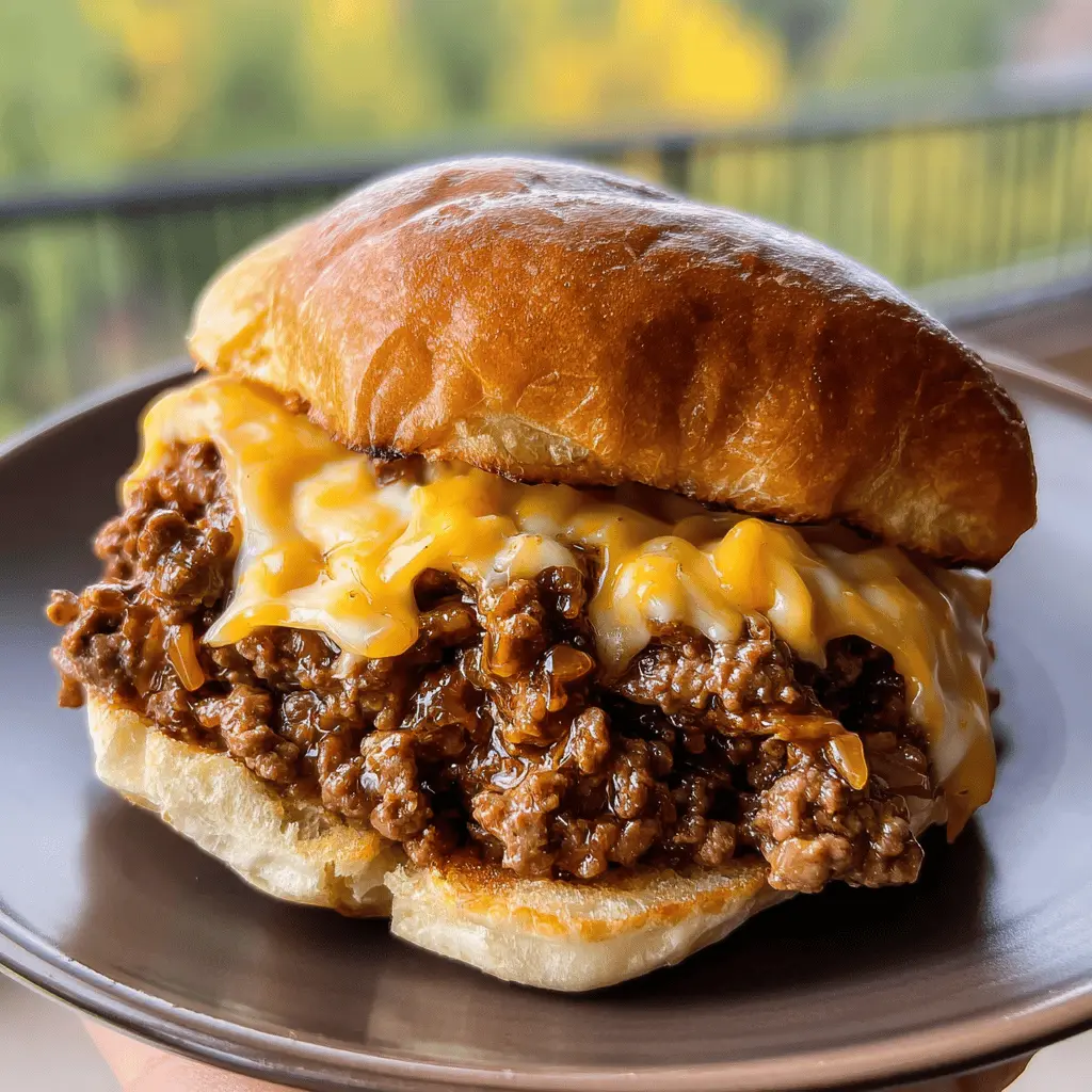 Easy Beer Cheese Sloppy Joes Recipe
