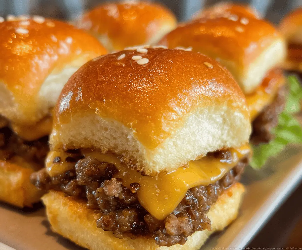 Easy Cheeseburger Sliders Recipe for Game Day