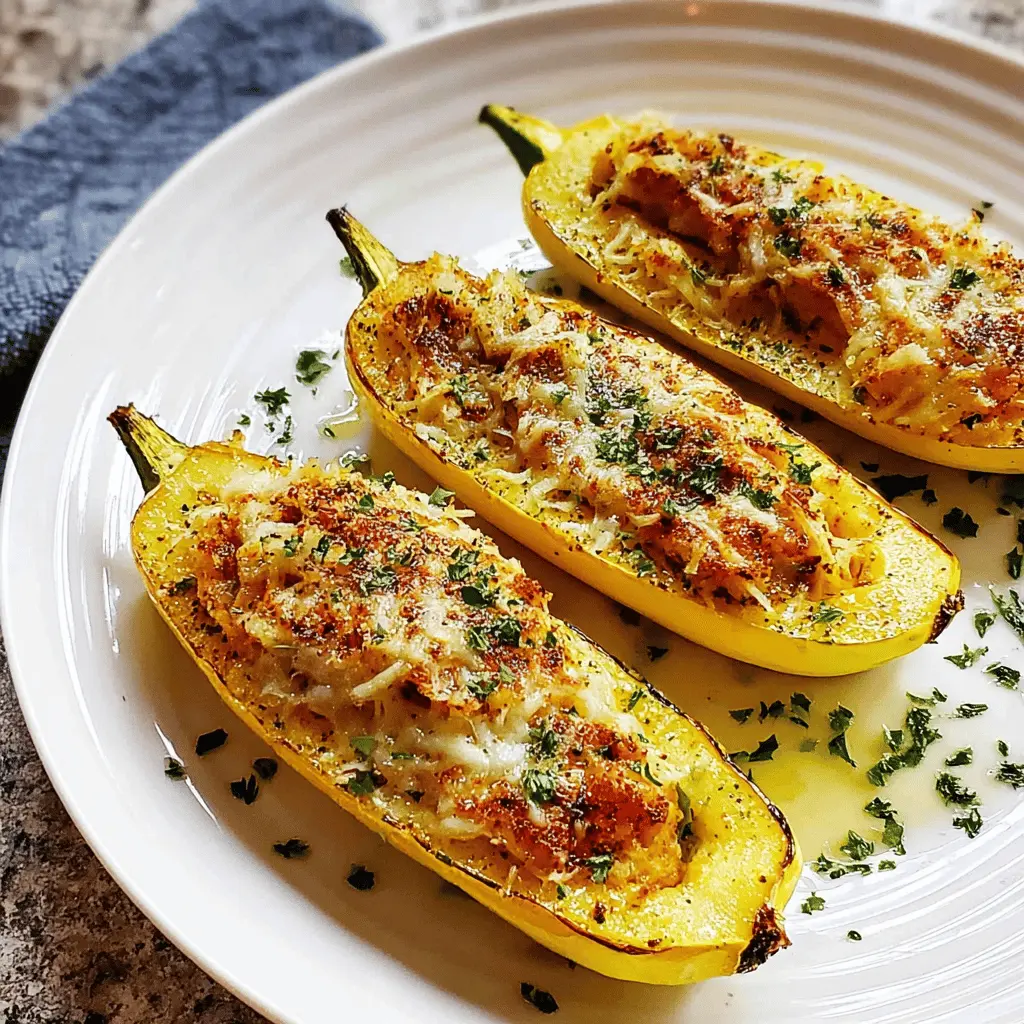 Easy Cheesy Stuffed Yellow Squash Recipe