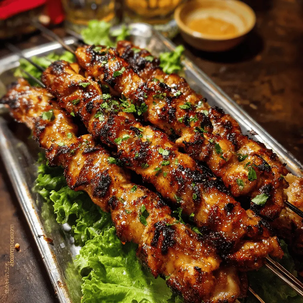 Easy Grilled Thai Chicken Skewers Recipe