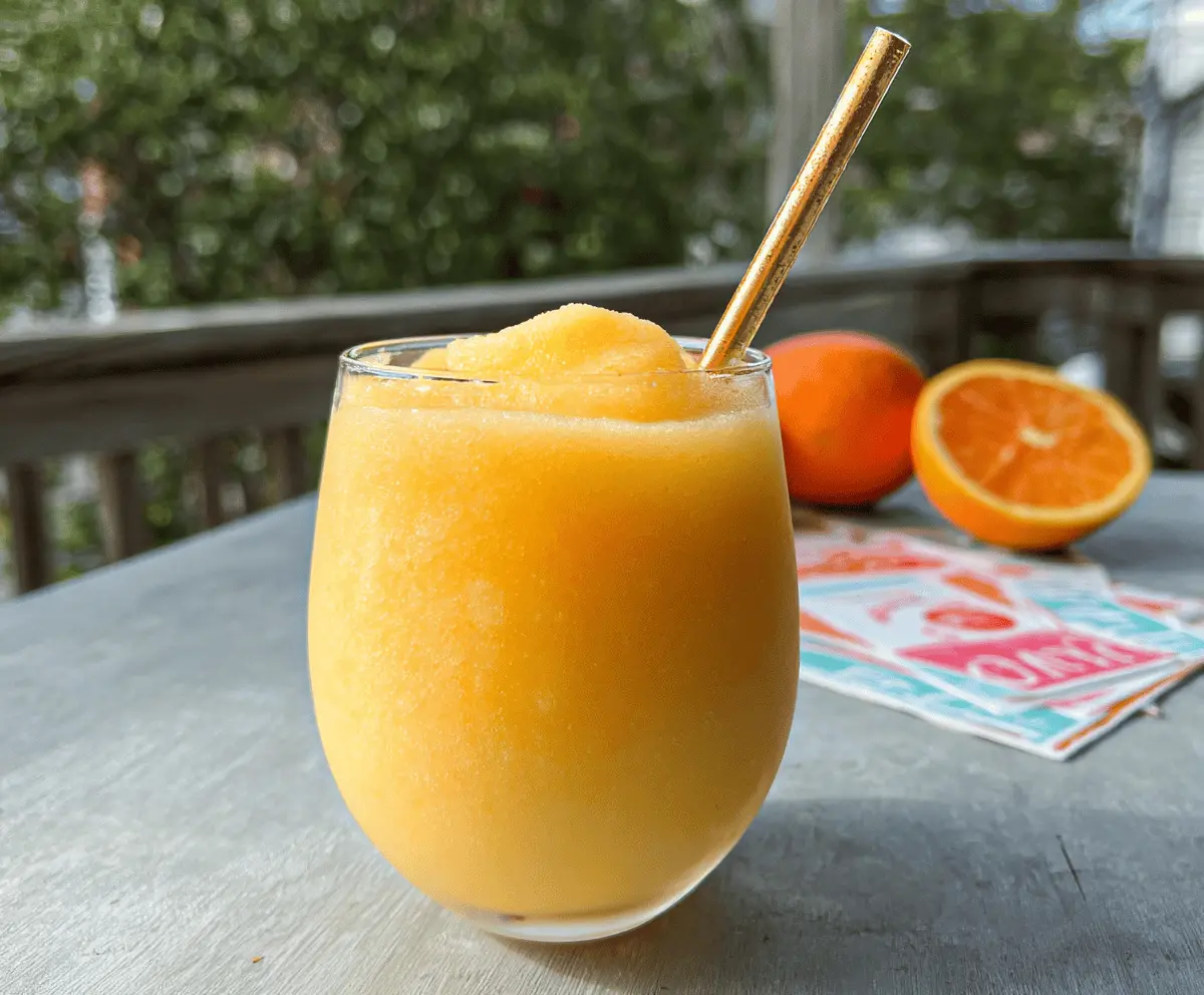 Easy Creamsicle Slushy Recipe For Summer