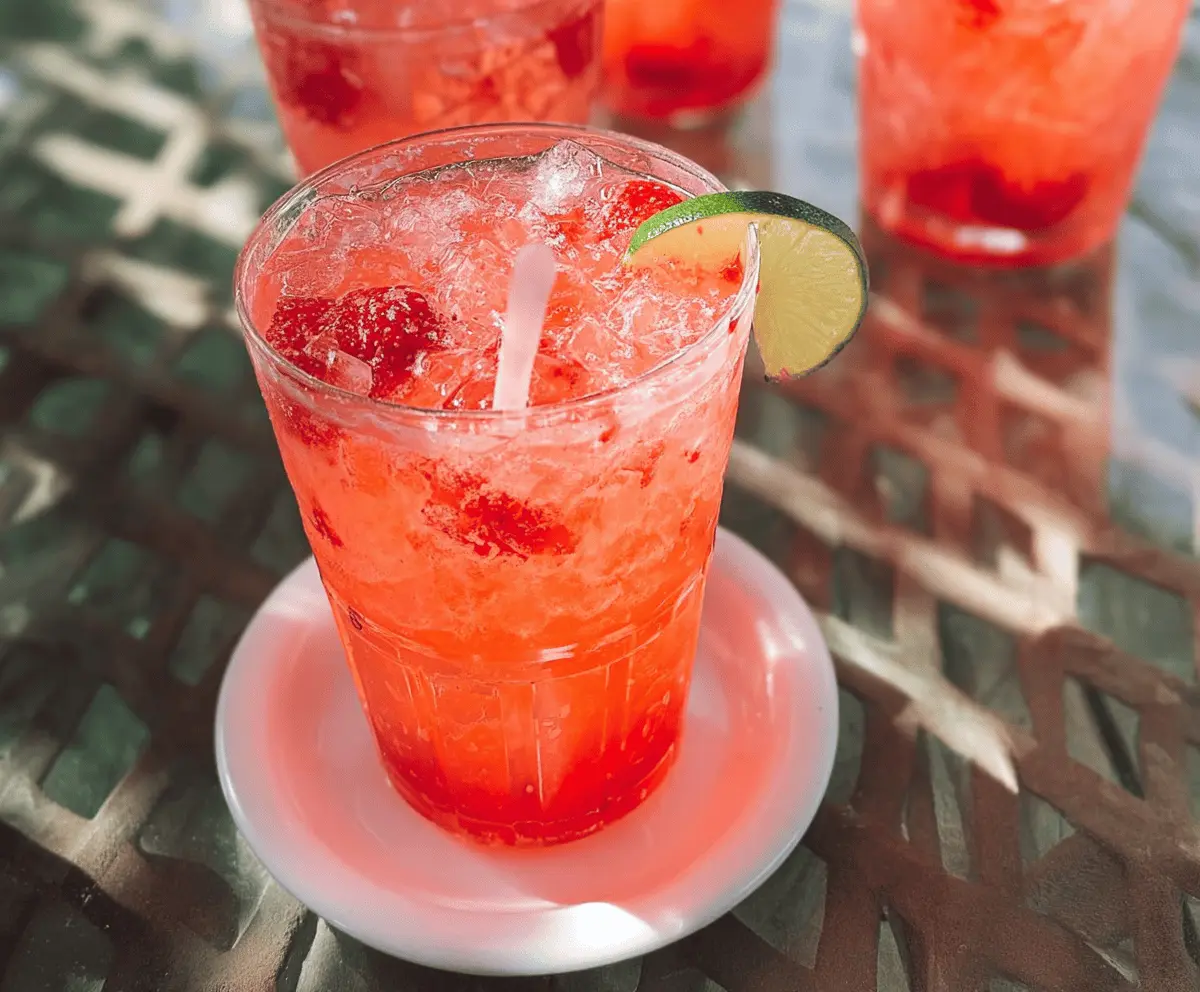 Easy Refreshing Strawberry Tequila Soda Recipe