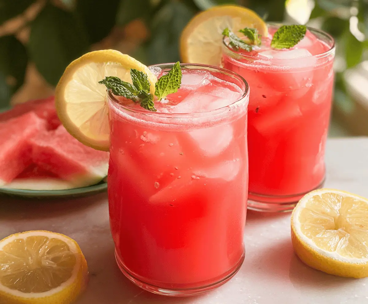 Refreshing Easy Watermelon Lemonade Recipe