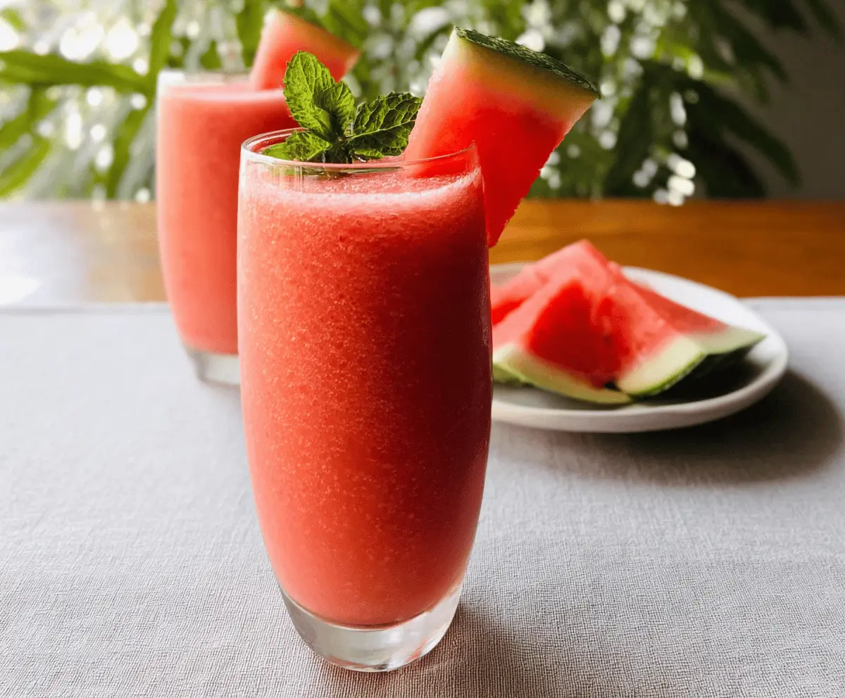 Easy Refreshing Watermelon Smoothie Recipe