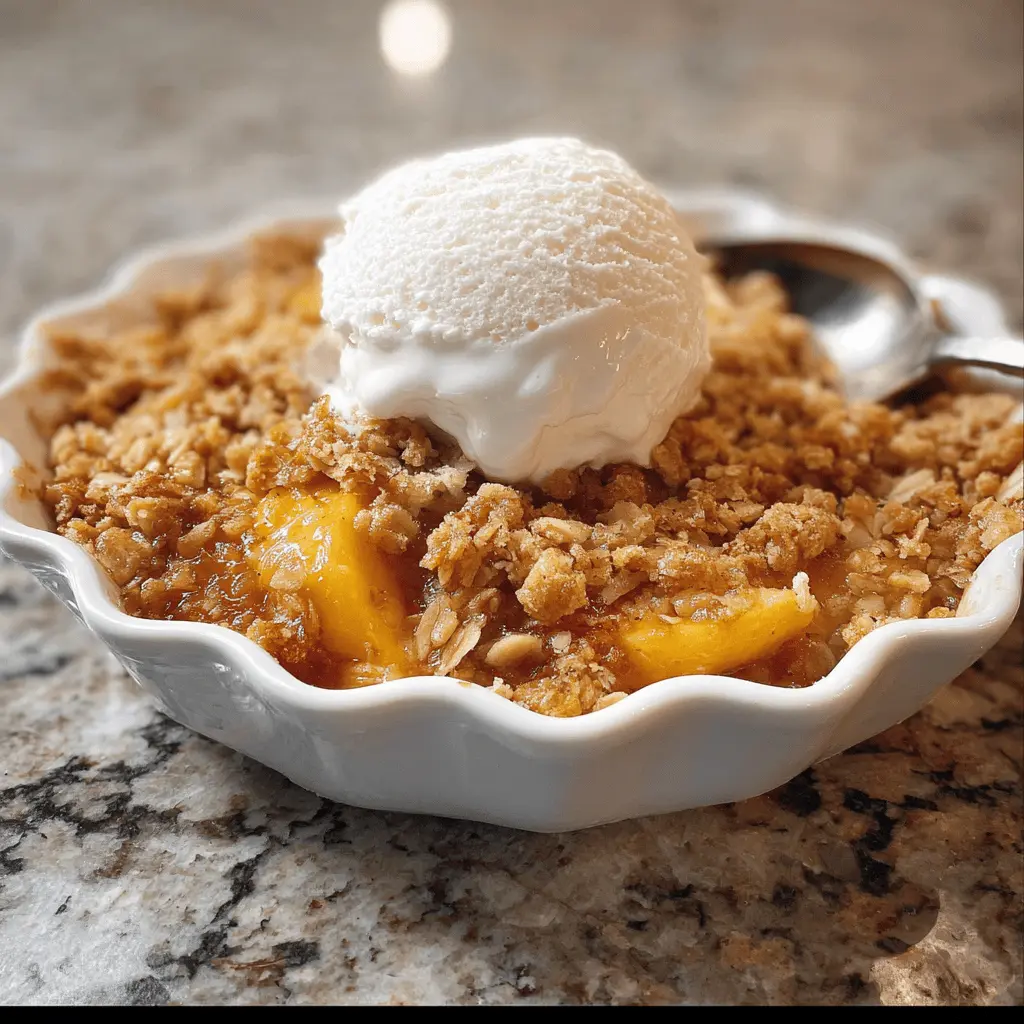 Easy Homemade Peach Crisp Recipe