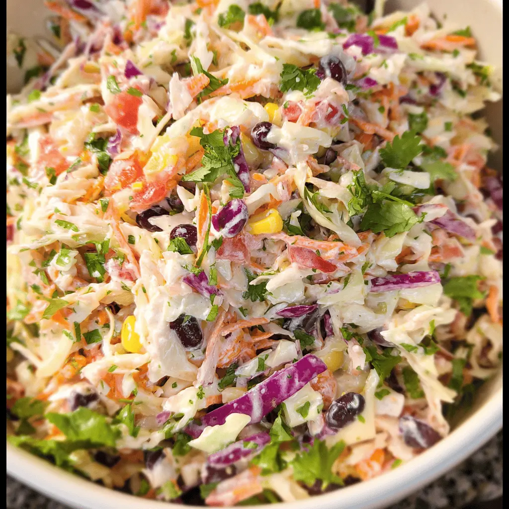 Easy Mexican Coleslaw Recipe with Zesty Flavor