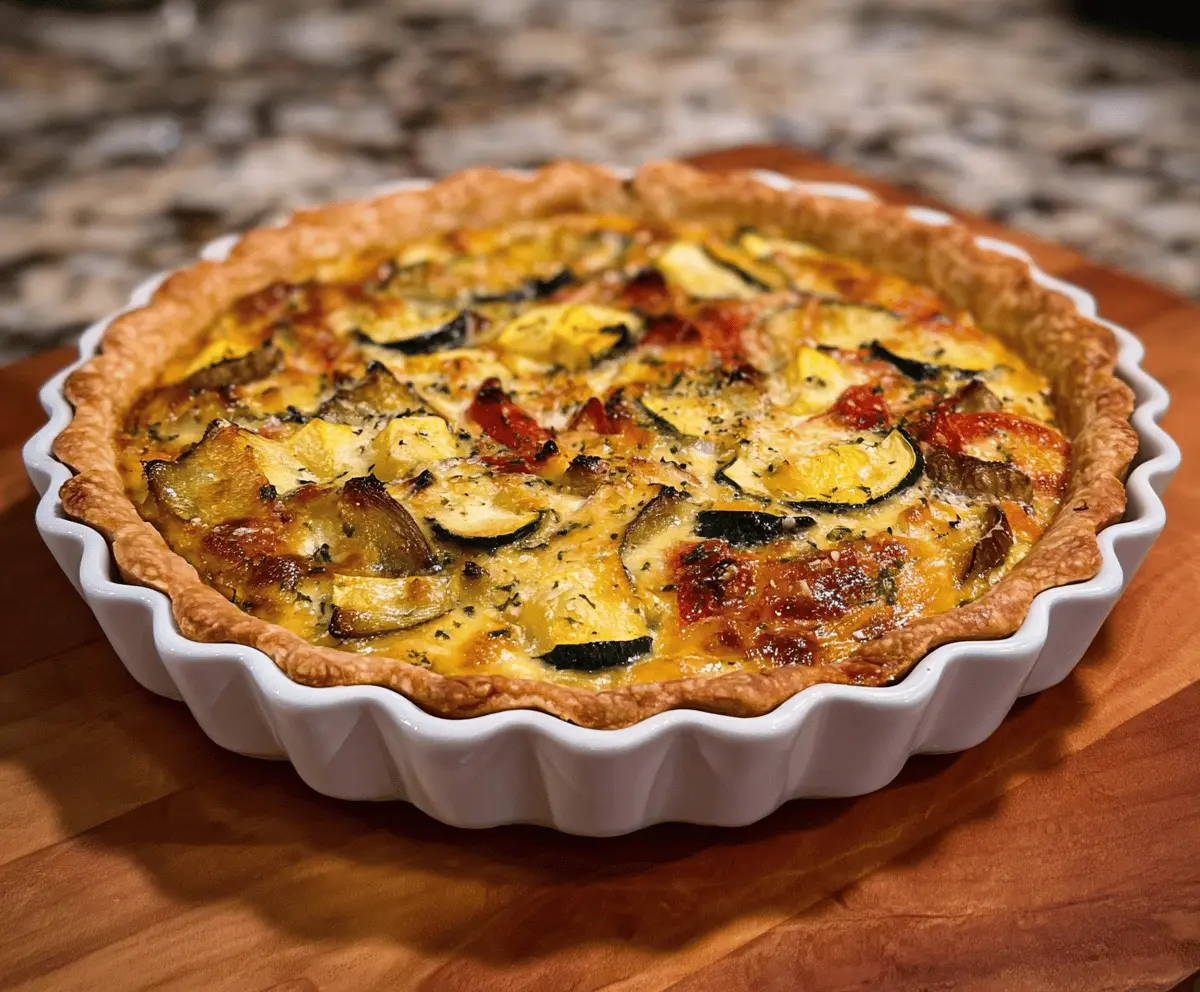 Easy Savory Summer Squash Pie Recipe
