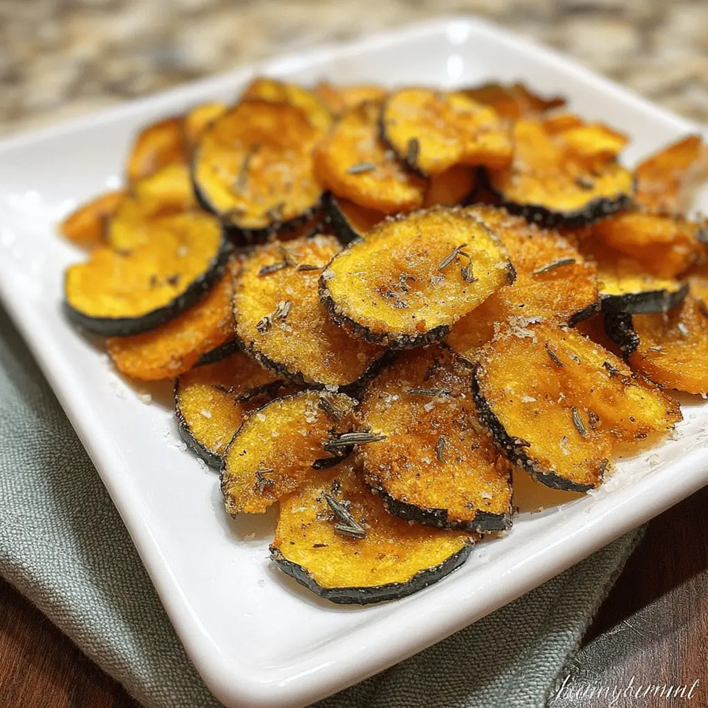 Easy Baked Zucchini Chips Recipe