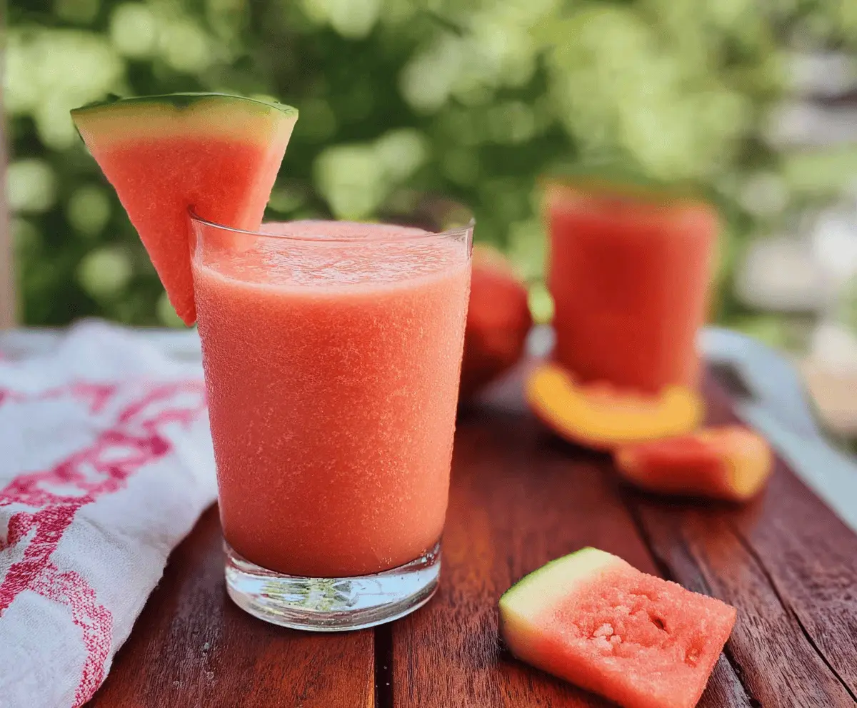 Refreshing Watermelon Peach Smoothie Recipe