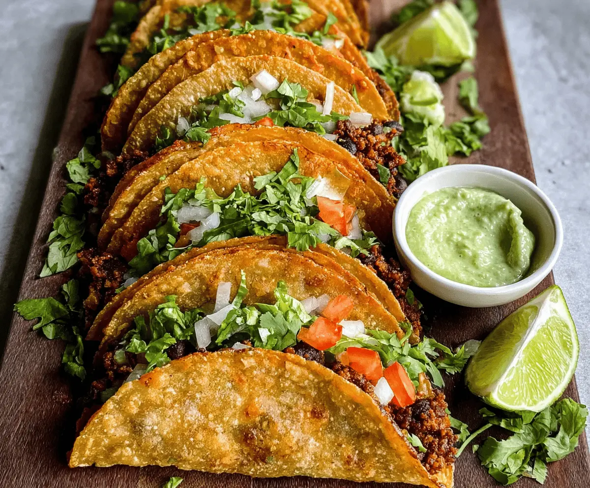 Easy Crispy Black Bean Tacos Recipe