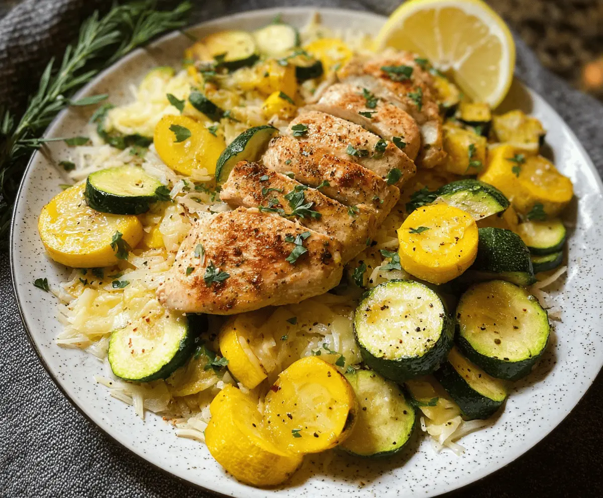 Easy Chicken Breast with Zucchini and Squash Recipe