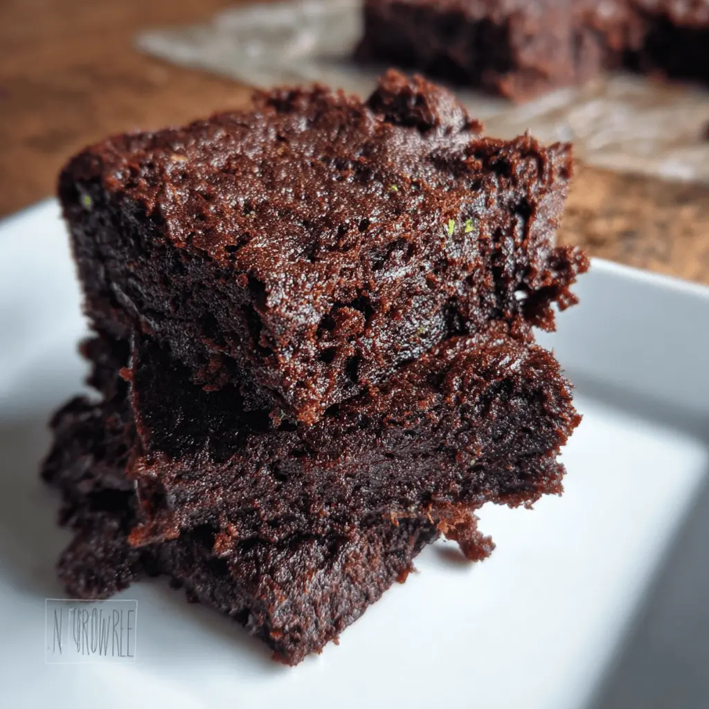 Easy 3-Ingredient Zucchini Brownies Recipe