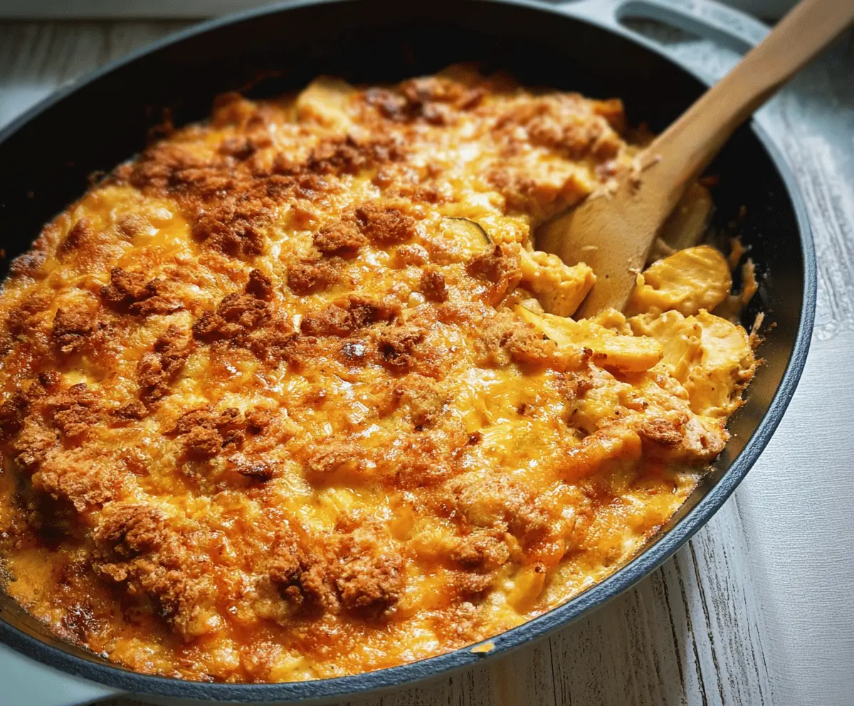 Cozy Southern Squash Casserole with Cheese