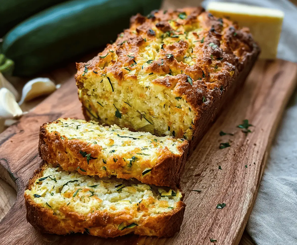 Easy Zucchini Cheese Bread Recipe