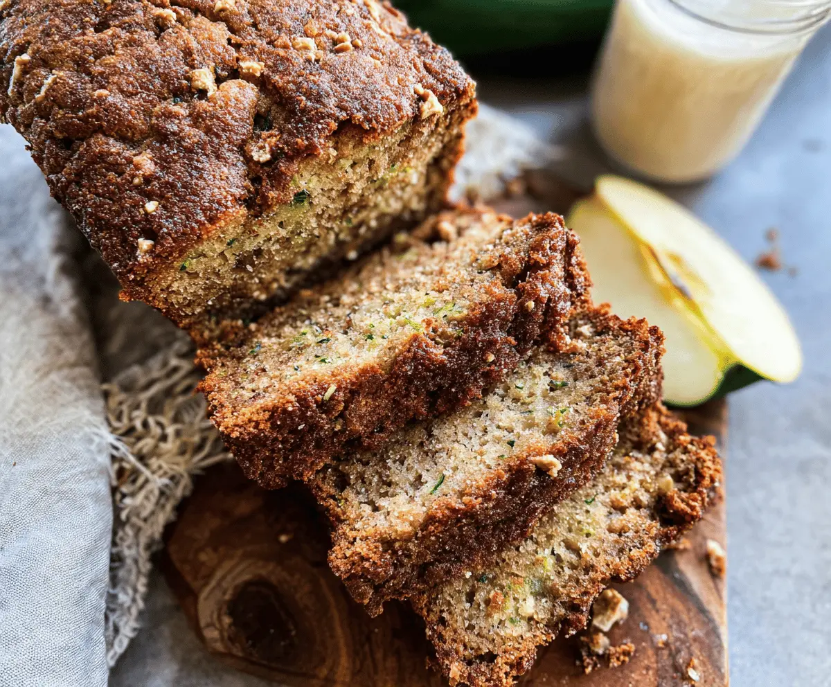 Moist Apple Zucchini Bread Recipe