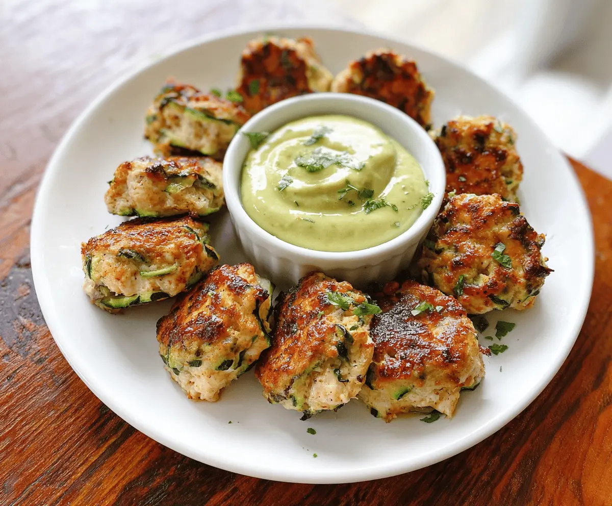 High Protein Chicken Zucchini Poppers Recipe