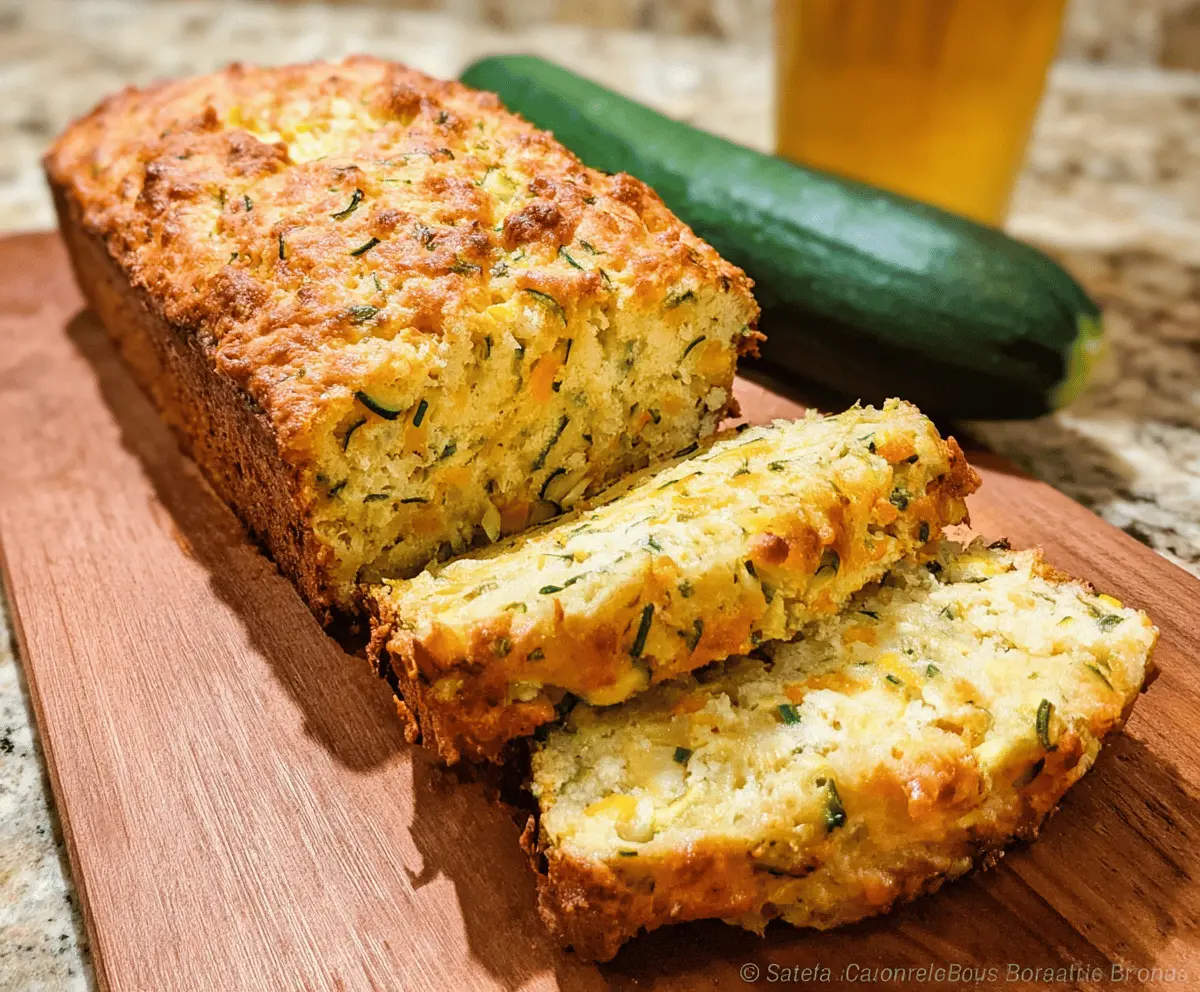 Quick Zucchini Cheddar Herb Beer Bread Recipe